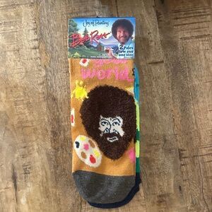 Bob Ross Joy of Painting Socks